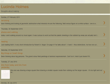 Tablet Screenshot of lucindaholmes.blogspot.com