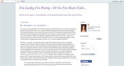 Desktop Screenshot of imluckyimpretty.blogspot.com