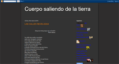 Desktop Screenshot of cuerposaliendodelatierra.blogspot.com