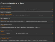 Tablet Screenshot of cuerposaliendodelatierra.blogspot.com