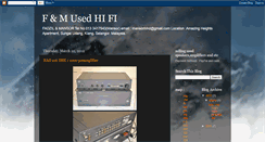 Desktop Screenshot of fmusedhifi.blogspot.com
