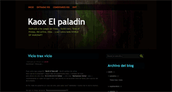 Desktop Screenshot of kaoxelpaladin.blogspot.com