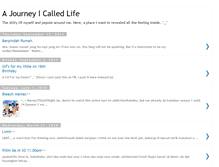 Tablet Screenshot of ajourneyicalledlife.blogspot.com