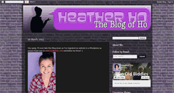 Desktop Screenshot of heather-ho.blogspot.com