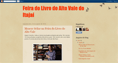 Desktop Screenshot of feiradolivrodoaltovale.blogspot.com