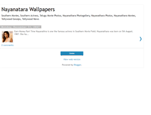 Tablet Screenshot of nayanatarawallpapers.blogspot.com