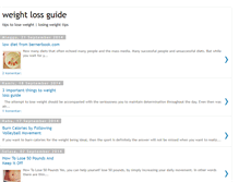 Tablet Screenshot of guide-weight-loss.blogspot.com