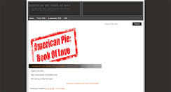 Desktop Screenshot of americanpiebookoflove.blogspot.com