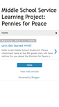Mobile Screenshot of isrealwilsonmspenniesforpeace.blogspot.com