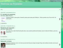 Tablet Screenshot of historiasnofeminino.blogspot.com