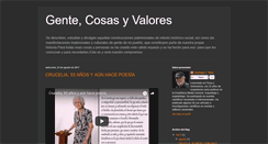 Desktop Screenshot of gentecosasyvalores.blogspot.com