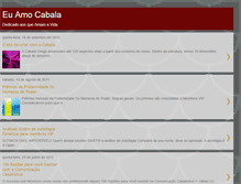Tablet Screenshot of euamocabala.blogspot.com