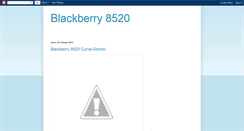 Desktop Screenshot of blackberry-8520-guides.blogspot.com