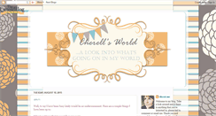 Desktop Screenshot of cherellsworld.blogspot.com