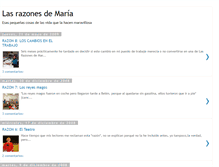 Tablet Screenshot of lasrazonesdemaria.blogspot.com