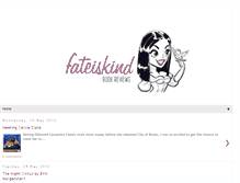 Tablet Screenshot of fateiskindbookreviews.blogspot.com