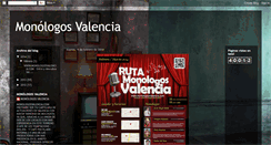 Desktop Screenshot of monologosvalencia.blogspot.com