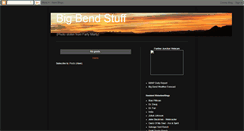 Desktop Screenshot of bigbendstuff.blogspot.com