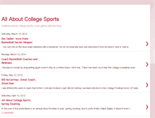 Tablet Screenshot of allaboutcollegesports.blogspot.com