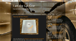 Desktop Screenshot of iamthecarczar.blogspot.com