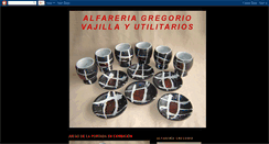 Desktop Screenshot of alfareriagregorio-utilitarios-vajilla.blogspot.com