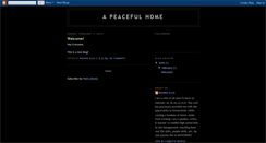 Desktop Screenshot of apeacefulhome.blogspot.com