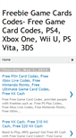 Mobile Screenshot of freebiegamecardscodes.blogspot.com