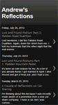 Mobile Screenshot of andrewsreflections.blogspot.com