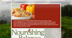 Desktop Screenshot of nourishingbalance.blogspot.com