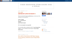 Desktop Screenshot of luxuryvintagedesignertreasures.blogspot.com