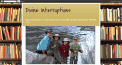 Desktop Screenshot of divineinterruptions.blogspot.com