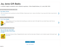 Tablet Screenshot of joyjonesbooks.blogspot.com