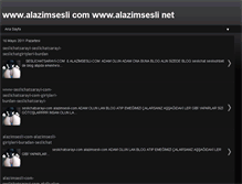 Tablet Screenshot of alazimsesli.blogspot.com