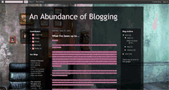 Desktop Screenshot of anabundanceofblogging.blogspot.com