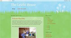 Desktop Screenshot of leichtfamily.blogspot.com