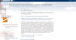 Desktop Screenshot of preservandopuntadeleste.blogspot.com