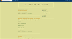 Desktop Screenshot of conceptsincreativity.blogspot.com