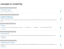 Tablet Screenshot of conceptsincreativity.blogspot.com