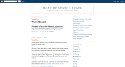 Desktop Screenshot of headofstateupdate.blogspot.com