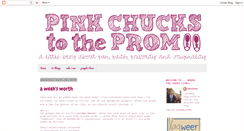 Desktop Screenshot of pinkchuckstotheprom.blogspot.com