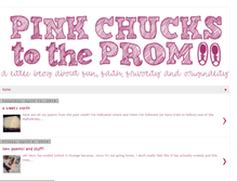 Tablet Screenshot of pinkchuckstotheprom.blogspot.com