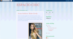 Desktop Screenshot of espaciochic.blogspot.com