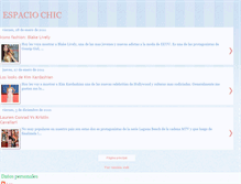 Tablet Screenshot of espaciochic.blogspot.com