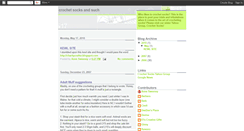 Desktop Screenshot of crochetsocksandsuch.blogspot.com