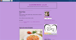 Desktop Screenshot of caderninholilas.blogspot.com