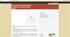 Desktop Screenshot of comparecarsinsurancequotes.blogspot.com