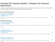 Tablet Screenshot of comparecarsinsurancequotes.blogspot.com