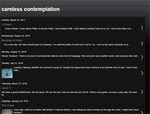 Tablet Screenshot of carelesscontemplation.blogspot.com