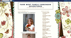 Desktop Screenshot of farrwestfamilyrobinsonadventures.blogspot.com