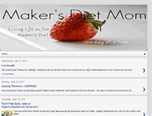 Tablet Screenshot of makersdietmom.blogspot.com